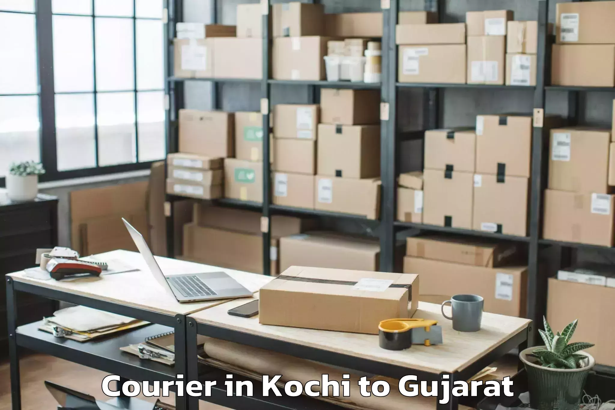 Discover Kochi to Rajkot Courier